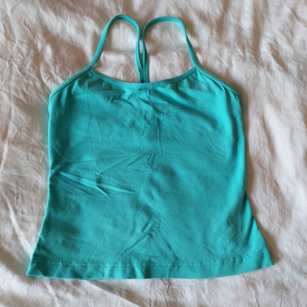 Lululemon Tiffany Green Flow Y Tank